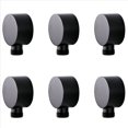 thumbnail image 1 of 6X Codo de Suministro de Pared, Accesorios de Conector de Manguera de Ducha de Montaje en Pared Redondo de LatóN Salida de Agua de G1 / 2 Pulgadas para Ducha-Negro, 1 of 5