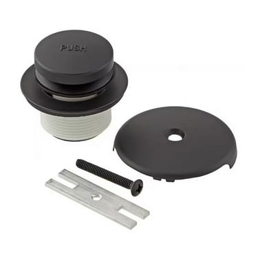 Everbilt Matte Black Toe Touch Drain Kit