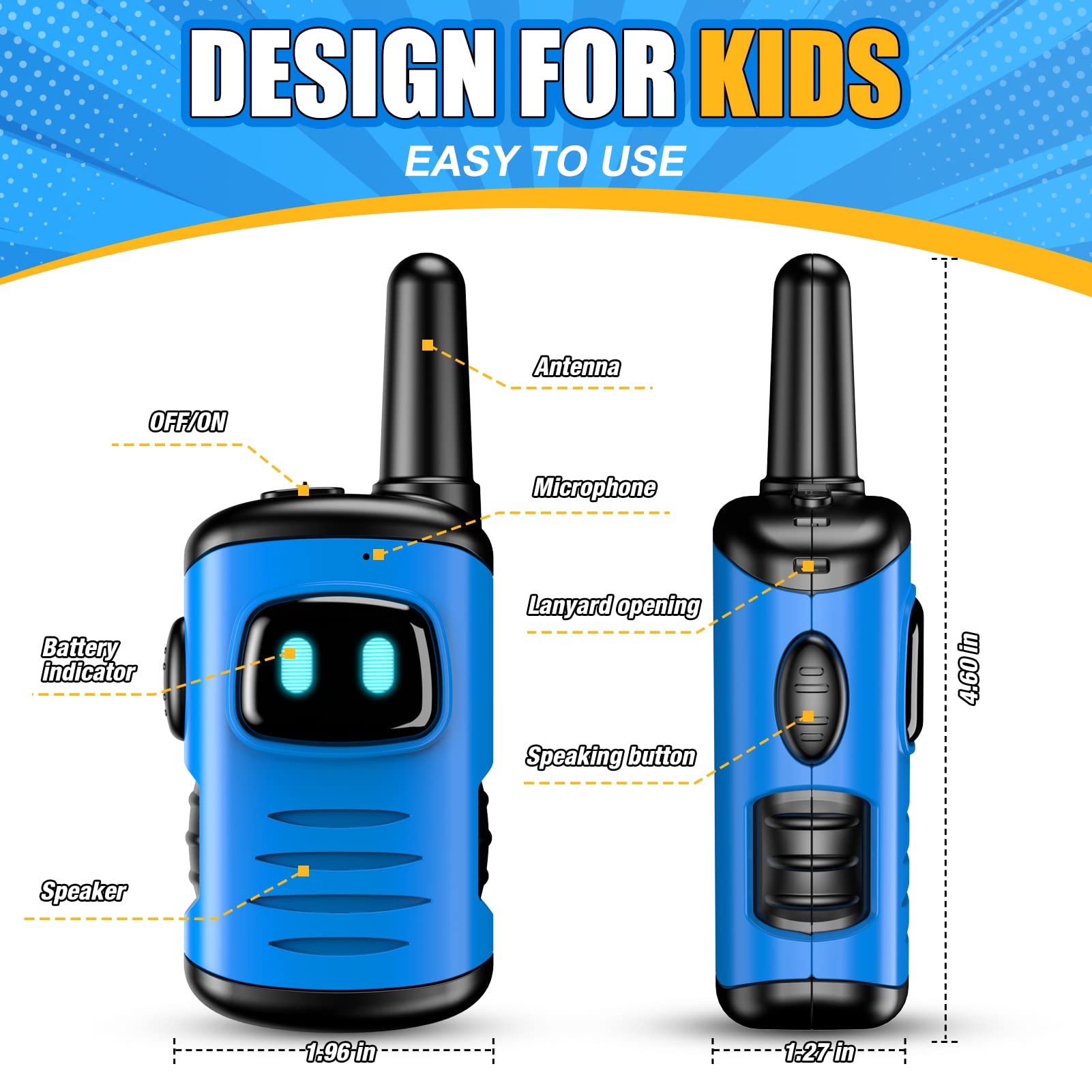 ATOPDREAM Robot Walkie Talkies for Kids photo 6