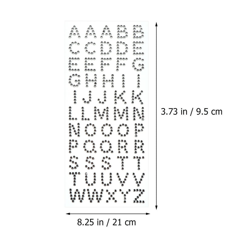 Recollections Alphabet Letter Z Bling Sticker - Each