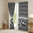 thumbnail image 3 of American Flag Camo Curtains Military Camouflage Curtains & Drapes for Veteran'S Day, Stars and Stripes Blackout Curtains Vintage Usa Flag Army Style Window Curtains 42''Wx63''L for Teenagers Adults, 3 of 6