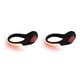 thumbnail image 2 of Soidarity 2 uds Clip luminoso para zapatos novedad juguetes intermitentes para niños adultos bicicleta al aire libre noche LED correr deportes al aire Concha negra clara roja 2piezas Soidarity CBP013393, 2 of 5
