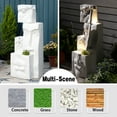 thumbnail image 5 of Haeng Hand Crafted Weather Resistant Floor Fountain with Light, 5 of 7