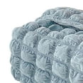 thumbnail image 5 of Caja de pañuelos faciales de felpa rectangular, reutilizable, fácil de limpiar, portátil, con celosía Azul, 5 of 5