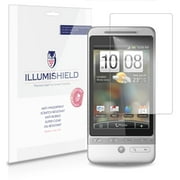 iLLumiShield Phone Screen Protector w Anti-Bubble/Print 3x for HTC Hero
