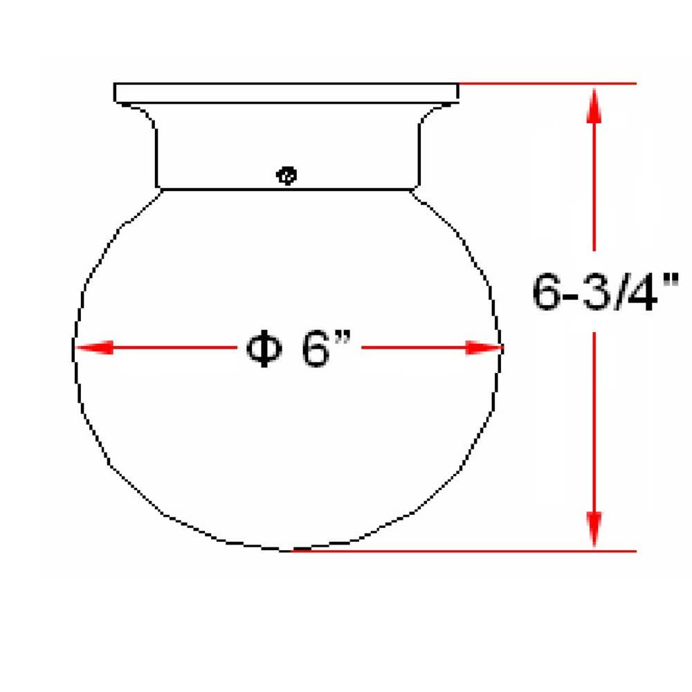 Design House Millbridge Dimmable 1-Light Indoor Flush Mount Globe Ceiling Light