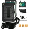 thumbnail image 2 of iPad Mini Case for iPad Mini 3/2/1,Hybrid Shockproof Rugged Heavy Duty Full-Body Drop Protection Stand Kids Case with Shoulder Strap for iPad Mini 3/iPad Mini 2/iPad Mini,Black, 2 of 7