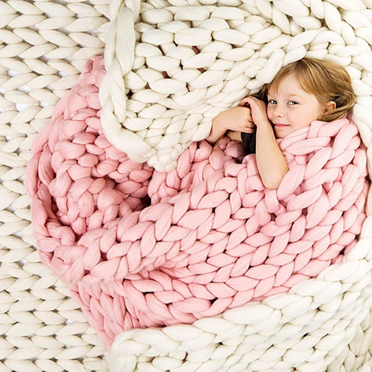 Pink rope blanket hot sale