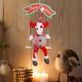 thumbnail image 4 of Muñeco navideño columpio juguete manualidades decorativas lindo árbol de Navidad colgante adorno Ciervo, 4 of 6