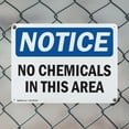 thumbnail image 5 of (2 Pack) No Chemicals In This Area OSHA Notice Sign 14 Inch X 10 Inch Indoor / Outdoor Rust-Free Aluminum Metal Signs for Workplace, Workshop, and Construction Site, Made in the USA, 5 of 8