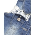 thumbnail image 4 of KIDSCOOL SPACE Girl Denim Vest, Round Collared Lace Sleeveless Jeans Tops,7-8 Years, 4 of 7