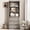 Ivory Gray, variant on 70" H Bookshelf with 3 Drawers, Wooden Bookcase with Open Shelves, Freestanding Display Storage Cabinet for Living Room, Bedroom, Kitchen, White