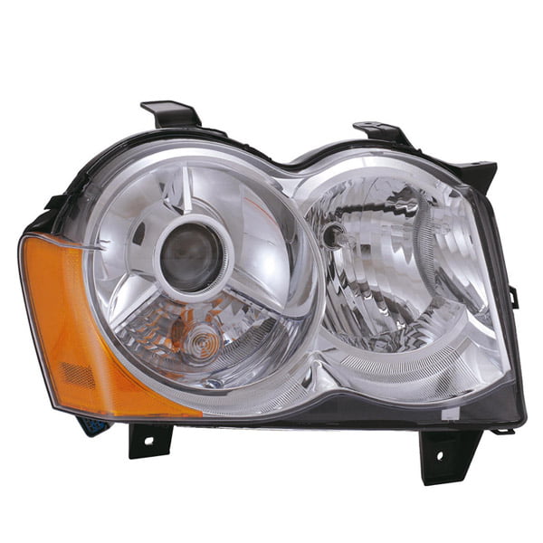 Headlight Assembly for 08-10 Jeep Grand Cherokee Passengers HID Lens 55157484AH