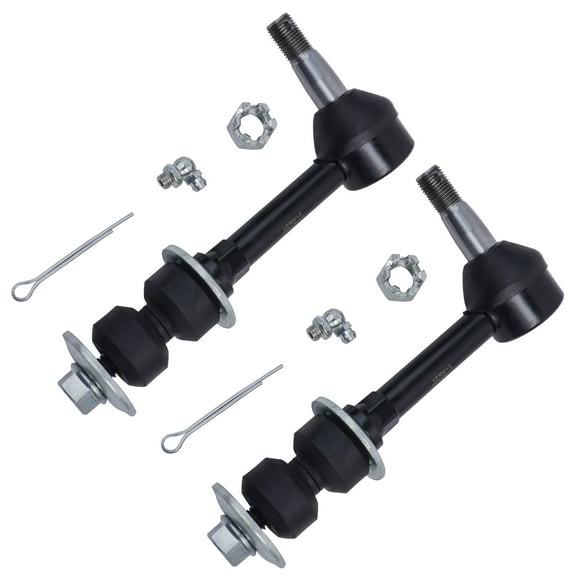 Detroit Axle - Front 2pc Sway Bars for 4WD 2000-2002 Dodge Ram 2500 3500, 2 Stabilizer Sway Bar End Links 2000 2001 2002 Replacement