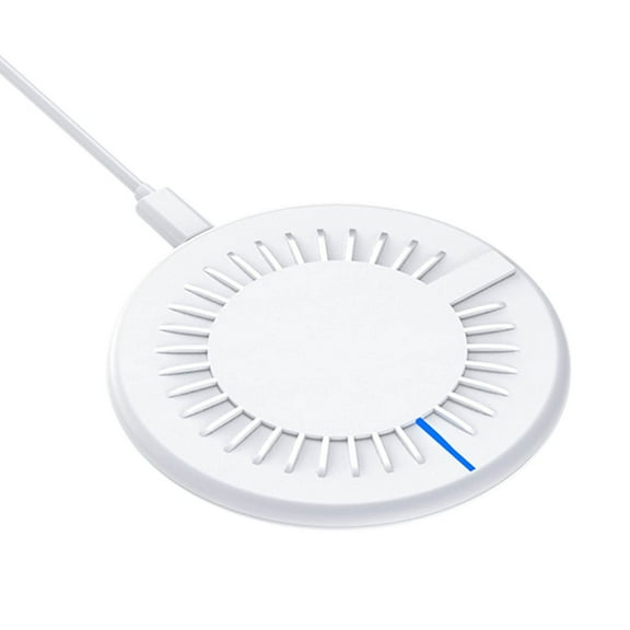 Cell Phone Wireless Chargers,Magnetic Wireless Charger,Wireless Fast Charger 15W Fast Wireless Charger,Ultra Thin Circular Shape Wireless Charge Mat Compatible with All Kinds Of Smartphones,White