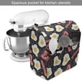 thumbnail image 2 of Bacon Stand Mixer Cover, Yummy High Protein Breakfast Concept with Scrambled Eggs and Fried Bacon Pattern, Kitchen Appliance Organizer Bag Cover with Pockets, 5 Quarts, Multicolor, by Ambesonne, 2 of 4