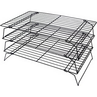 cooling Rack, Lainrrew 3 Tier Stackable Baking Rack Stainless Steel Wire  cooking Rack for cooking Roasting cooling, collapsible