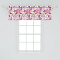 thumbnail image 2 of Ambesonne Garden Art Window Valance, Delicate Blossoms, 54" X 18", Multicolor, 2 of 3