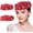 Red, variant on Women's Retro Stewardess Felt Hat,  Berets, Rhinestone Flower Decor, Ladies' Church Derby Hat