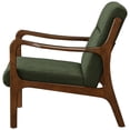 thumbnail image 4 of Pemberly Row Mid-Century Fabric Arm Chair in Studio Dark Green/Dark Walnut, 4 of 9