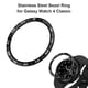 thumbnail image 1 of Anillo De Bisel Bisel Bumper Ring para Samsung Galaxy Watch 4 Classic 46mm (A Negro Blanco), 1 of 5
