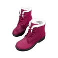 thumbnail image 1 of UKAP Women's Fashion Suede Lace Up Winter High Top Snow Ankle Boots, 1 of 8