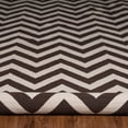 thumbnail image 5 of Salonika Reversible Chevron Rug Brown 26" x 46" Flat Woven Greece Design, 5 of 5
