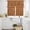 Burnt Orange, variant on Boho Flowers Kitchen Curtains Sets for Windows 36 Inch Length, Spring Abstract Watercolor Floral Leaf Rod Pocket Window Treatments Tier Curtains and Valances Set for Bedroom/Bathroom