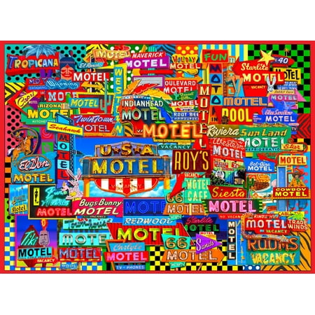 UPC: 0709786067879 | Willow Creek Press Motel Road Trip 1000-Piece Puzzle