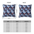 thumbnail image 4 of YFYANG Square Decorative Throw Pillow Case (Without Pillow Insert), Blue Abstract Geometric Pattern Bedroom Sofa Car Cushion Cover, 12"x12", 4 of 9