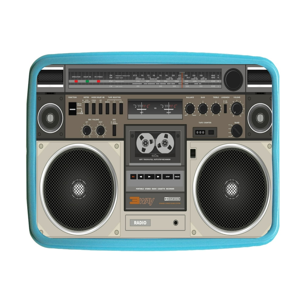 Lunchbox Radio Boombox Novelty Kids Bento Lunch Box with 3 Compartment