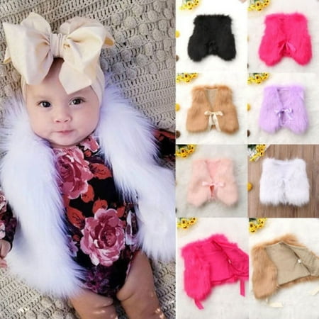 

Kids Girls Winter Faux Fur Vest Waistcoat Girl Xmas Coat Outwear Jacket