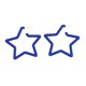 thumbnail image 1 of Pendientes Exagerados Yuxing de Acrílico Forma de Estrella Hueca Color Caramelo Azul Hielo, 1 of 5