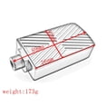 thumbnail image 2 of Miulika Motorcycle Brake Lever Bracket Widened Pedal Foot Rests Replace Foot Pegs CNC Argent, 2 of 9