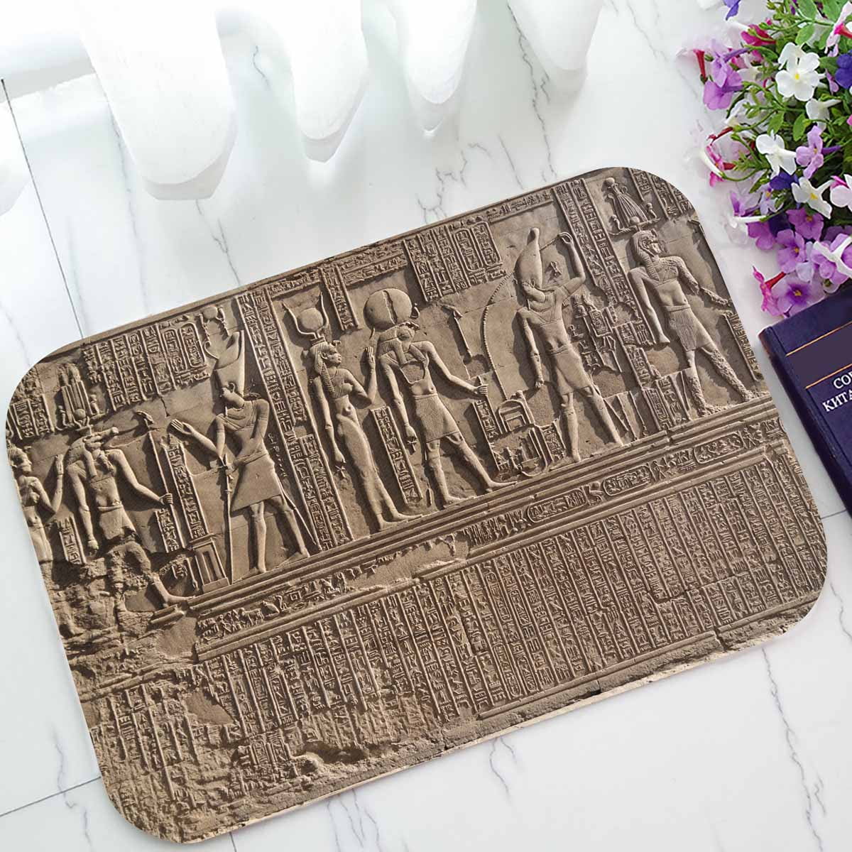 PKQWTM vintage Egypt Home Decor Floor Mat Area Rug Doormat Size 15.7x23