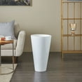 thumbnail image 2 of DecMode 24" White Fiberglass Vase, 2 of 11
