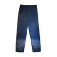 thumbnail image 5 of Balery Men'S Retro Blue Glitter Pants,Sleepwear Pants,Pajama Pants,Pj Bottoms Drawstring And Pockets-Small, 5 of 9