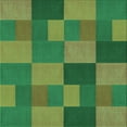thumbnail image 1 of Ahgly Company Indoor Square Patterned Green Apple Green Area Rugs, 4' Square, 1 of 6