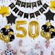 thumbnail image 3 of 50th Birthday Party Decor Kit Happy Birthday Balloon Banner Number 50 Balloons Mylar Foil And Bal, 3 of 4