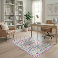 thumbnail image 2 of ODIKA Dots Whimsical Borders Ombre Gradient Watercolor Large Confetti Pink Playful Pet Friendly & Kids Safe Play for Playroom, Bedroom, Reading Nook, 2 of 7