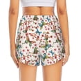 thumbnail image 4 of Goofa Floral With Butterflies Printed Women 2 in 1 Running Shorts,Quick Dry Athletic Workout Shorts,High Waisted Athletic Shorts with Liner Pockets-Large, 4 of 9