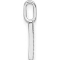 thumbnail image 2 of 14K White Gold Diamond Lower Case Letter R Initial Pendant (Width 5.81) (Length 15.58) - Jbsp, 2 of 5