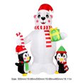 thumbnail image 3 of Estatua Ampliada Likrtyny Oso Polar con 2 Pingüinos, 3 of 9