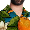 thumbnail image 5 of Tangerine Men's Short Sleeve Hawaiian Poplin Shirt - Casual Printed Button Down Summer Beach Shirt for Men, 5 of 6