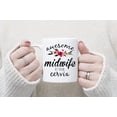 thumbnail image 6 of Waldeal Midwife Coffee Mug for Doctor Nurse, Awesome Midwife at Your Cervix Coffee Tea Cup, Personalized Gift for Men Women, 11 oz Fine Bone China White, 6 of 6
