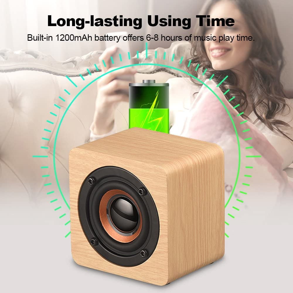 Q1 Mini Wooden Bluetooth Speaker 