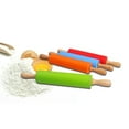 thumbnail image 4 of Joernso Rolling Pin Wooden Handle Good Toughness Silicone Wooden Handle Rolling Pin for Kitchen, 4 of 8