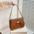 thumbnail image 7 of Shoulder Bag for Women, Leather Handbags, Small Adjustable Handbags with Zipper, Stylish Elegant Square Handbag Easily to Match with Your Clothing, Black, 7 of 7