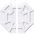 thumbnail image 1 of Ekena Millwork CMP24LG2-01000 24 in. OD x 1 in. ID Square Logan Architectural Grade PVC Contemporary Ceiling Medallion - 2 Piece, 1 of 1