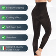 thumbnail image 2 of FarmaCell BodyShaper 609B (Black, S/M) Firm control shaping leggings with girdle light and refreshing NILIT BREEZE fibre, 100% Made in Italy, 2 of 10